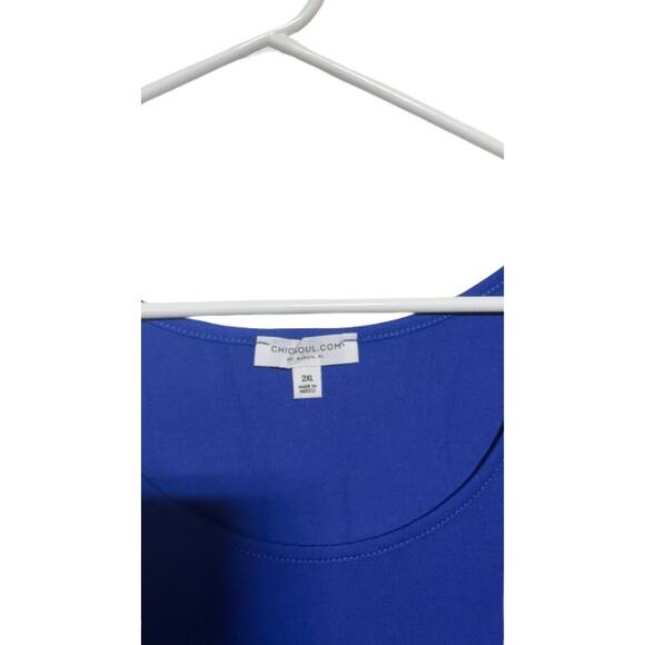 Chic Soul "Weekender Royal Blye Tank" Size 2X - Picture 6 of 11